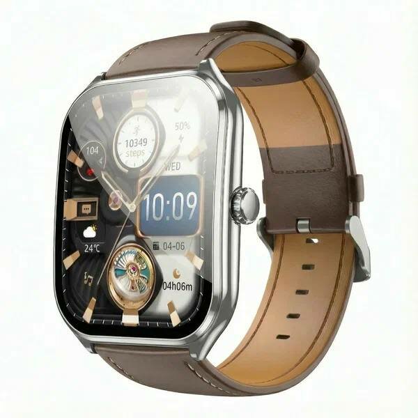 Смарт-часы Hoco Y28, AMOLED 1.96”, Bluetooth 5.2, звонки, IP67, Silver