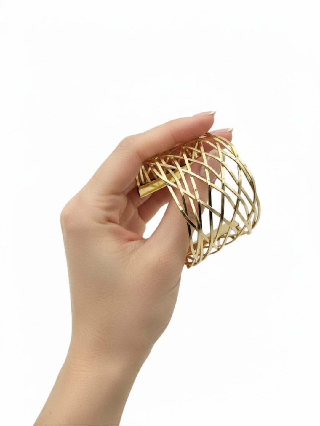 Браслет-бэнгл, 1 шт., размер 15 см, размер L, диаметр 5.5 см, green — фото 1