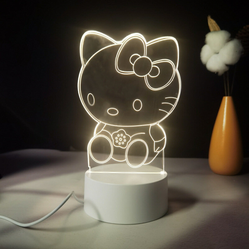3D ночник Care Bear на День святого Валентина, креативный подарочный орнамент, новый светодиодный светильник с светящимся медведем