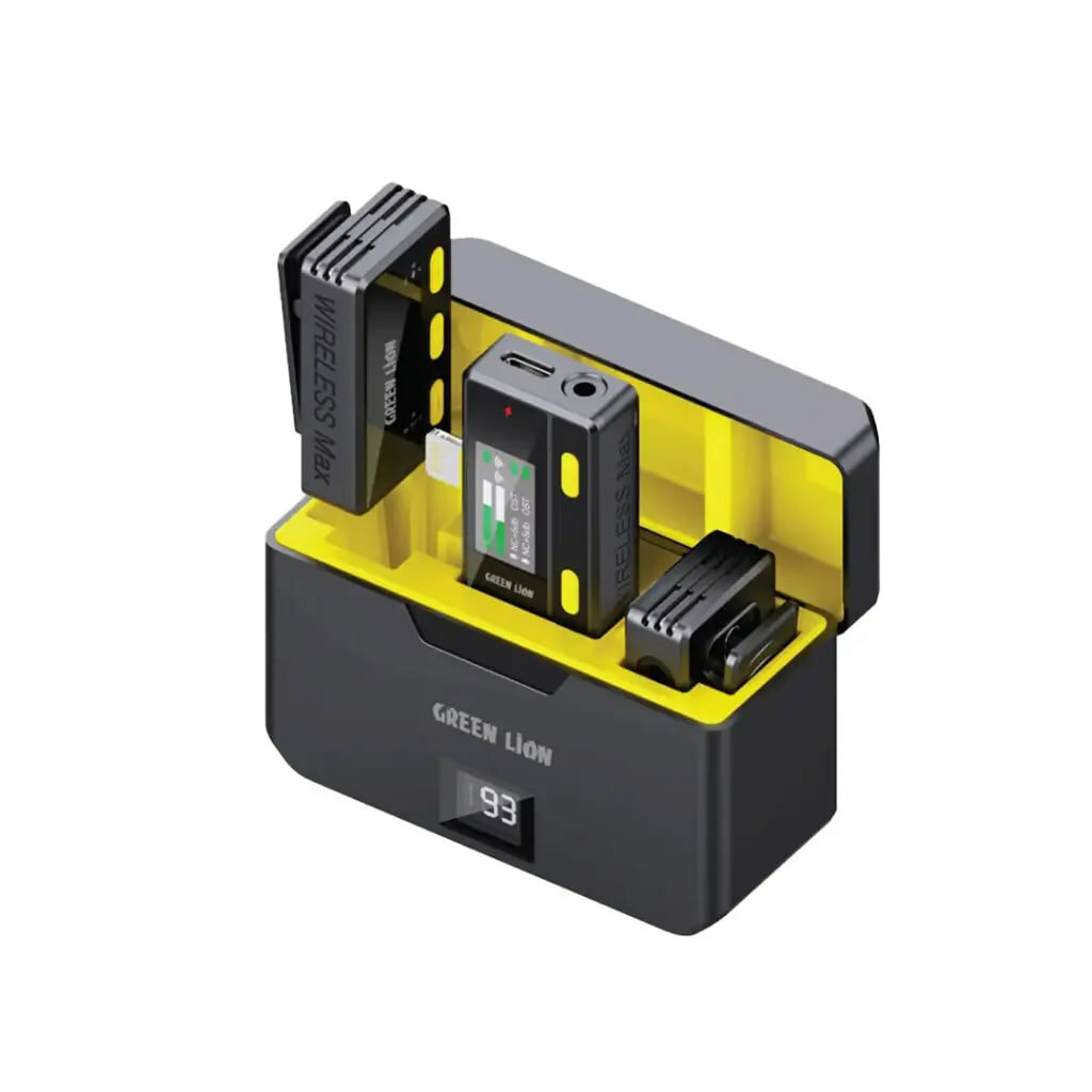 Беспроводной микрофон Green Lion с пультом дистанционного управления — черный Lighting