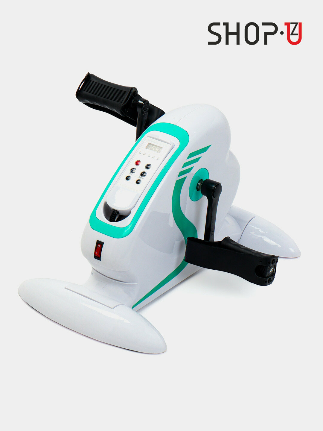 Многофункциональный степпер / мини велотренажер, с эспандерами и дисплеем, для фитнеса