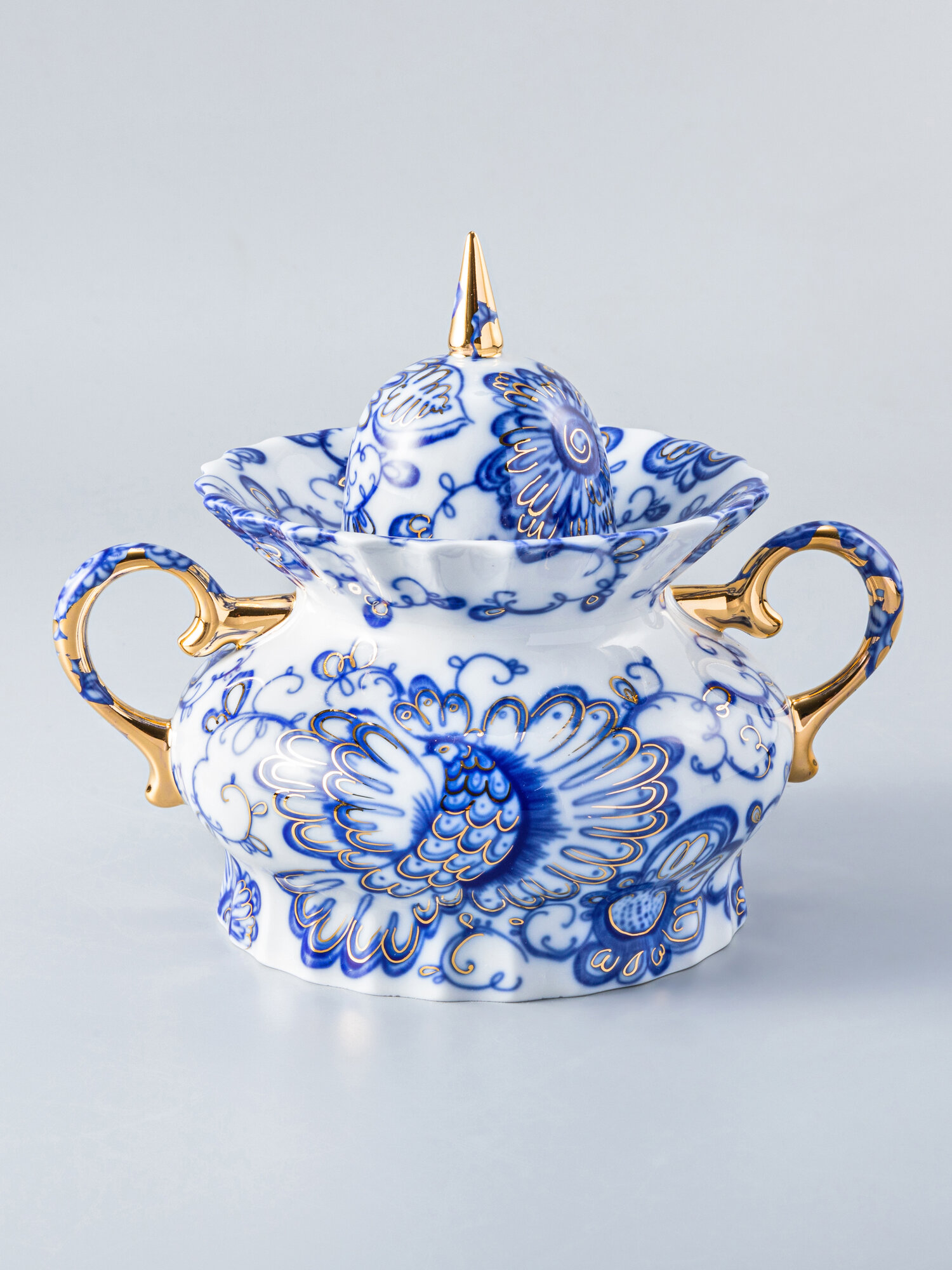 Сахарница "Поющий сад "форма Шатровая, 600 мл, Императорский фарфоровый завод