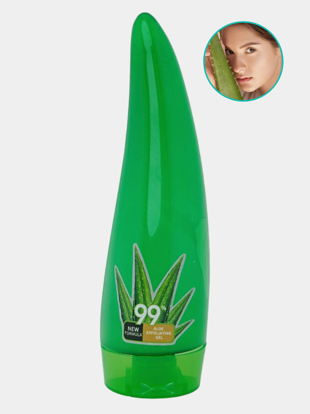 Гель для кожи Алоэ Вера "Пилинг-скатка", очищающий скраб, освежающий, 120мл