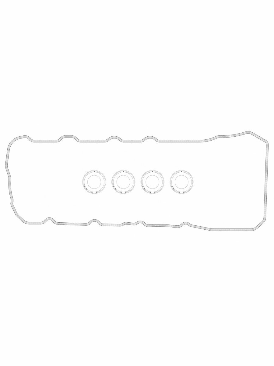 Прокладка клапанной крышки для а/м Lexus LX (07-)/Toyota Land Cruiser 200 (07-) 4.6i/5.7i (прав. кмпл.) LES 21911 LUZAR — фото 1