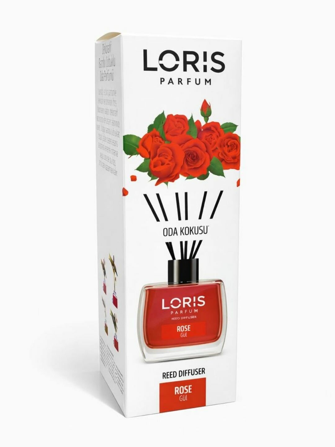 Ароматический диффузор для дома LORIS Parfum Rose (Роза), 120 мл — фото 1
