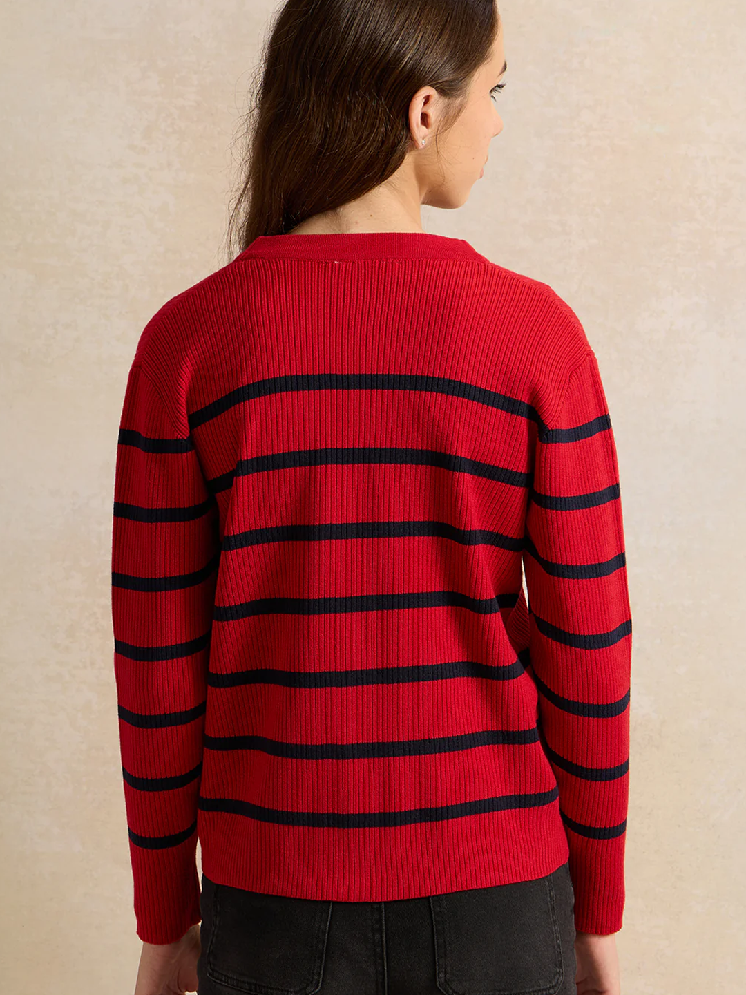 Пуловер REDTAG, размер 8-9 лет, red — фото 1