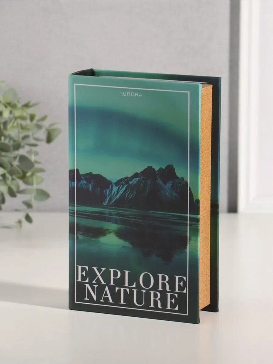 Элегантный деревянный сейф в виде книги