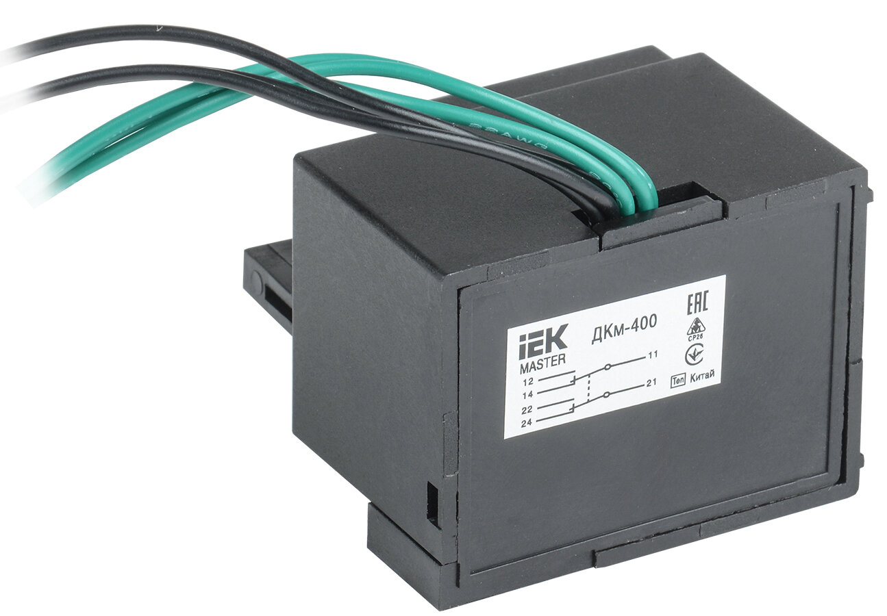 Контакт дополнительный IEK ДКм-400, ДКм-37, MASTER, номинальный ток 1.5А
