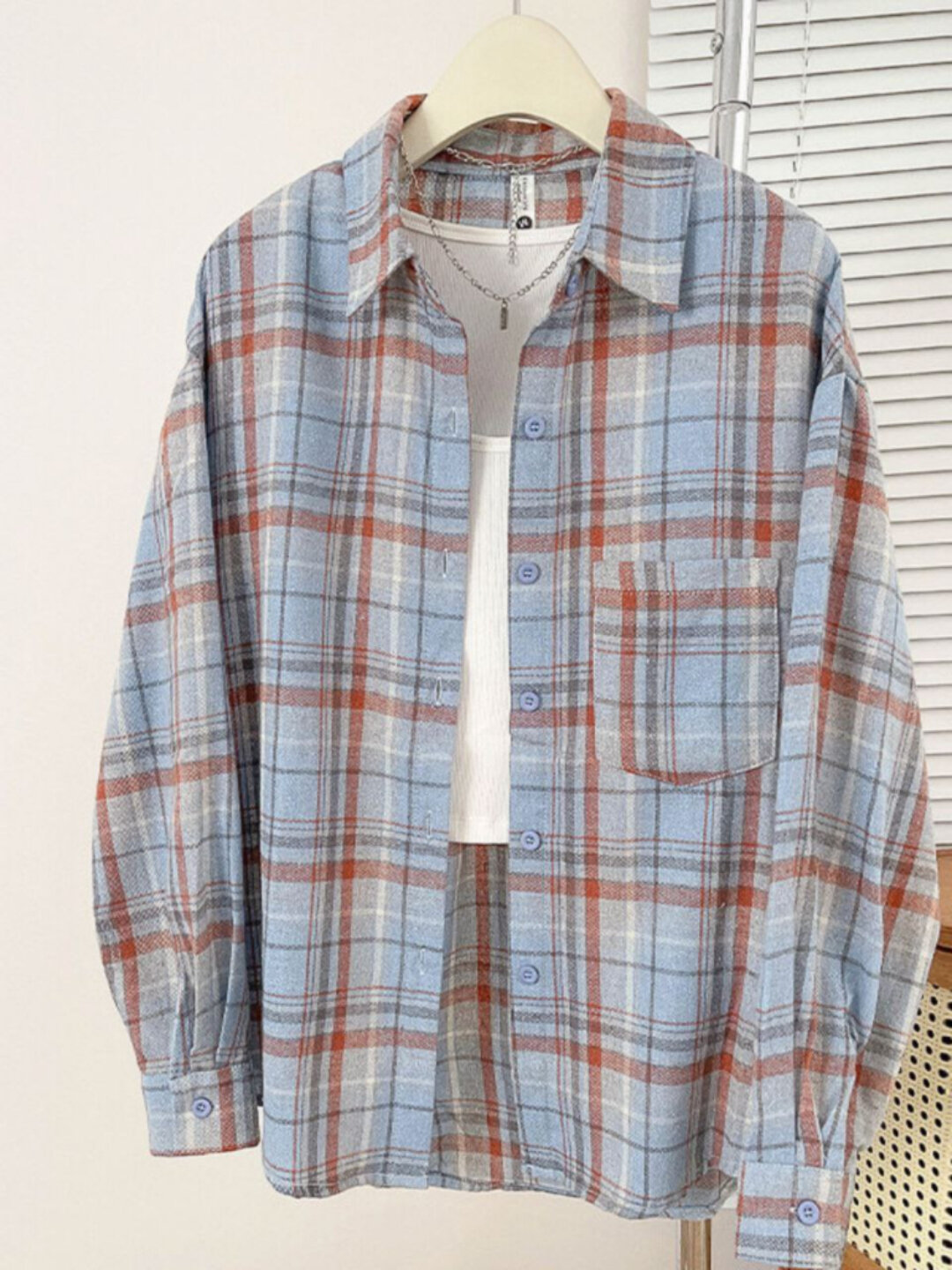 Рубашка  всесезонный, размер 50, 01A1 голубой — фото 1