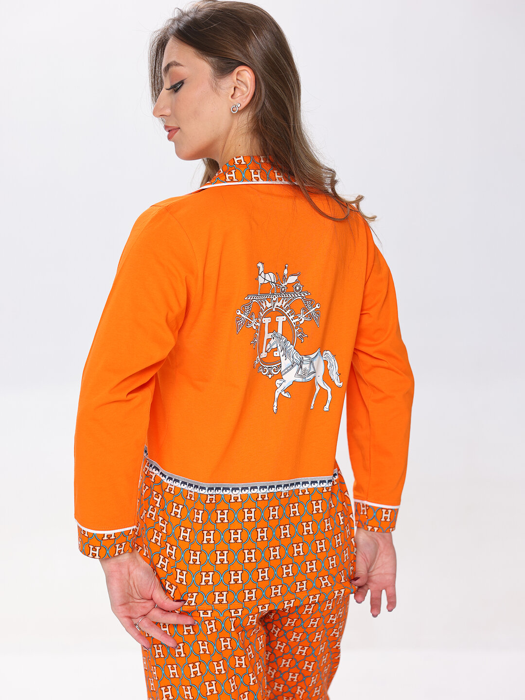 Пижама для кормящих мам  Романтика, размер 48-50-56, серый — фото 1