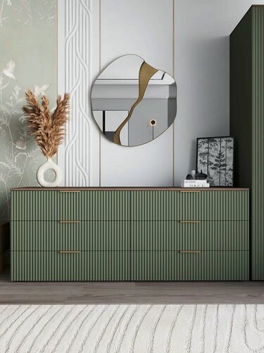 Изображение товара Комод с ящиками для одежды Салерно 12 большой, деревянный, в спальню, в гостиную, 6 ящиков, 182 х 42 x 72 см