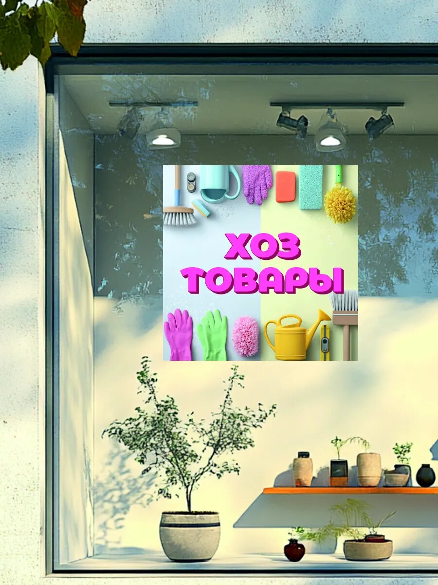 Наклейка хоз товары — фото 1