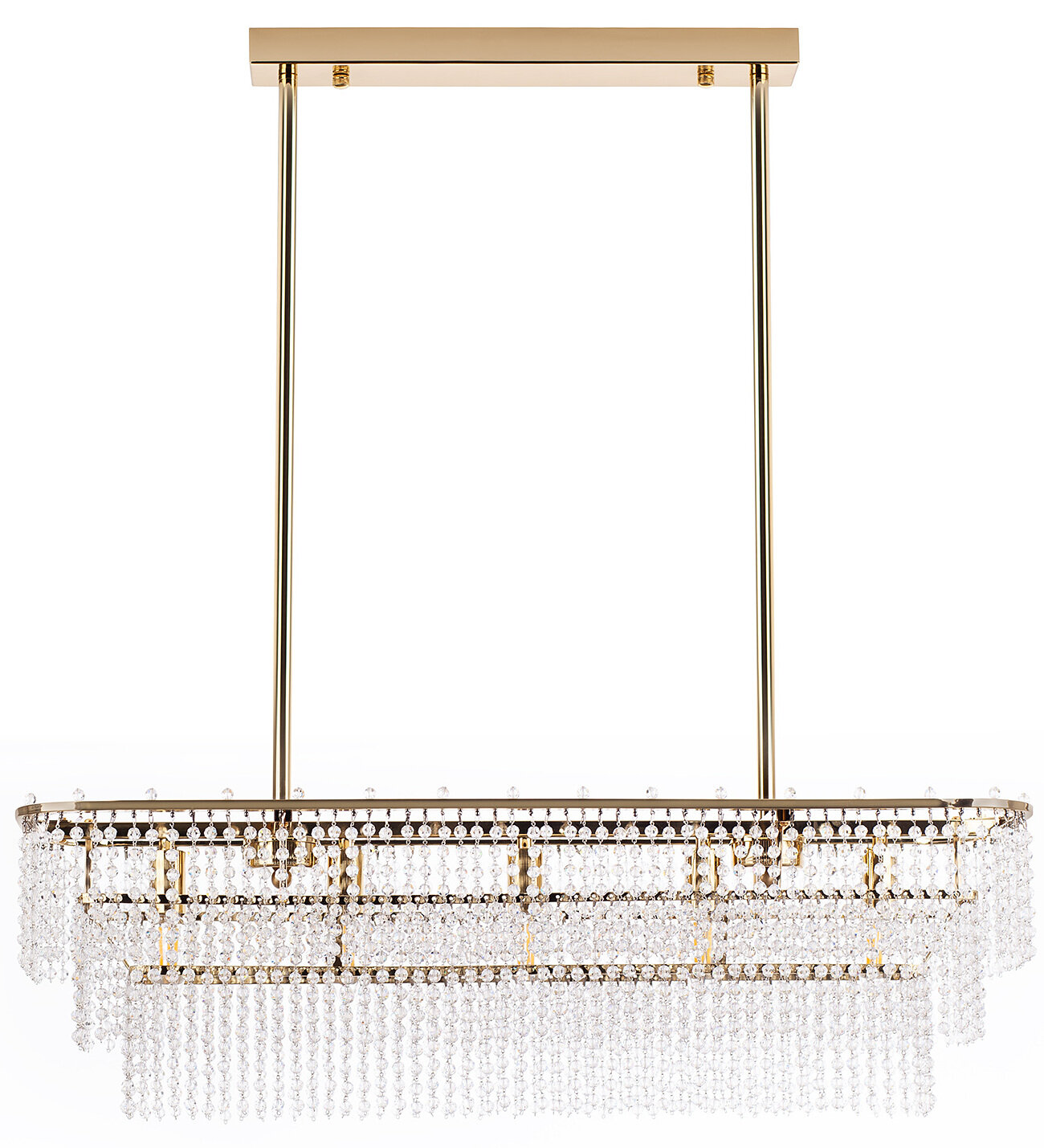 Люстра Mak-interior Celestia L1200, E14, 8 лампочек, современная, золотая