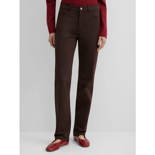 фото Брюки классические gerry weber, размер 40, коричневый