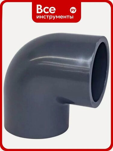 Изображение товара Клеевой отвод AQUAVIVA 90 DN 90 PN16 ELW09090 42627 из прочного PVC-U для внутренней и наружной канализации, угловой