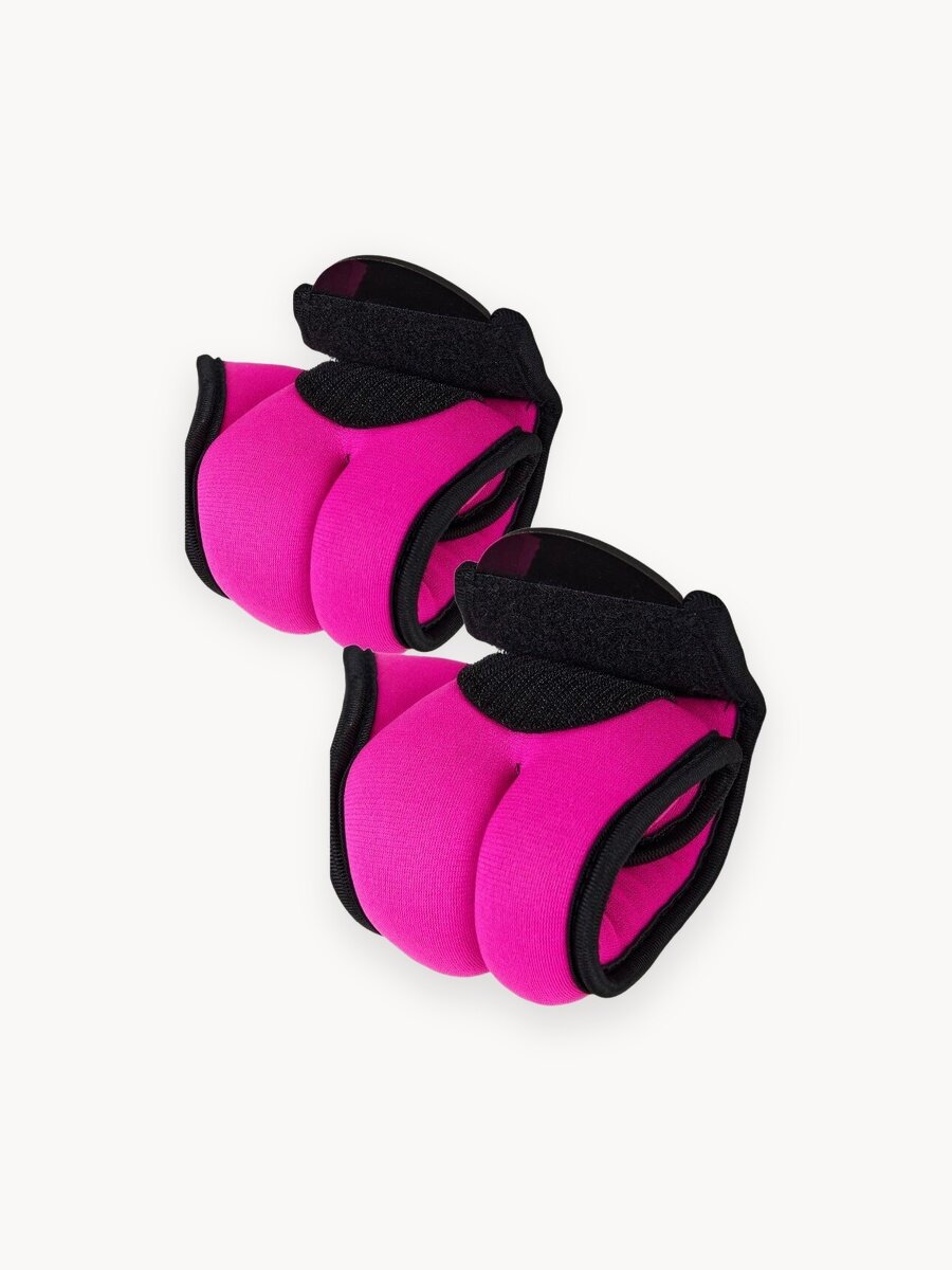 Утяжелители для рук и ног INEX AW1007 на липучках, 2 шт х 0,5 кг, розовый