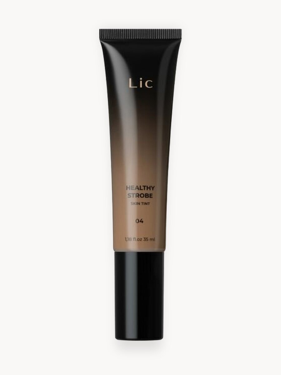 Lic Тинт тональный для лица с эффектом сияния Healthy strobe skin tint 04 золотисто-бежевый Лик