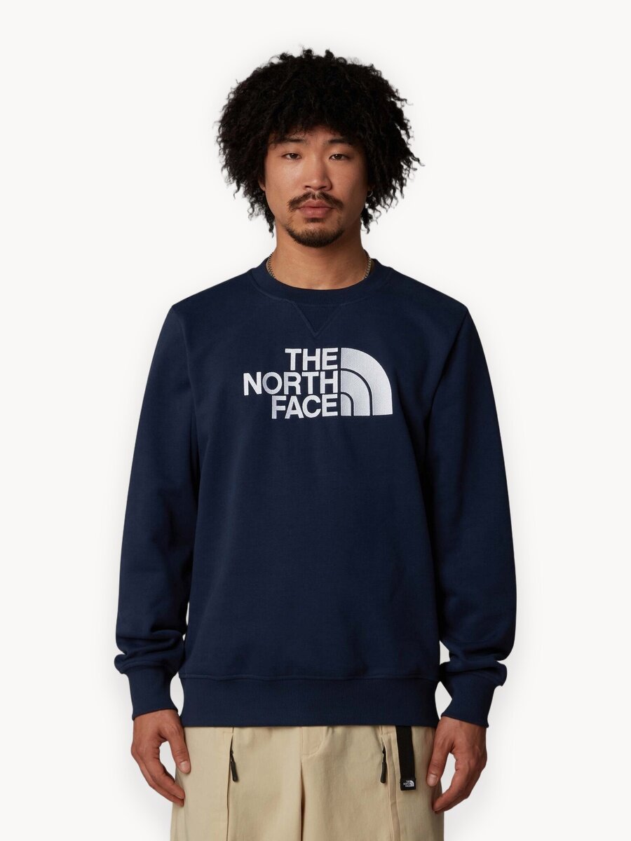 Свитшот The North Face Drew Peak, размер XL, , темно-синий