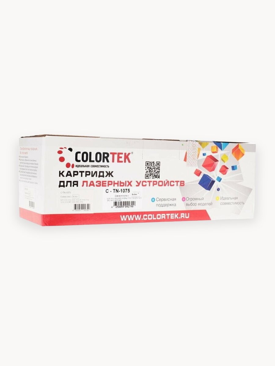 Картридж Colortek TN-1075 для лазерных принтеров Brother, ресурс 1000 страниц