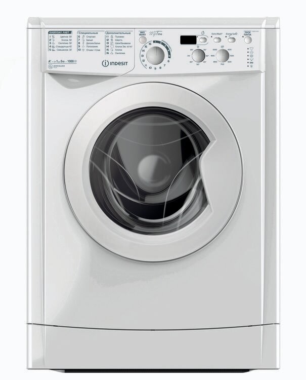 Узкая стиральная машина Indesit EWSD 51031 BY, 5 кг, дисплей, белый
