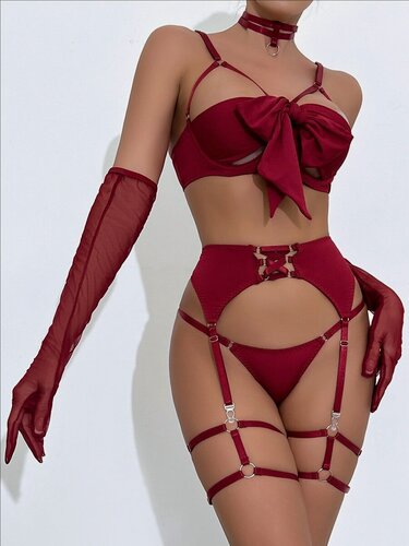 Изображение товара Нижнее белье "Бант", 95% Полиэстер, 5% Эластан, женское, размер 40-44