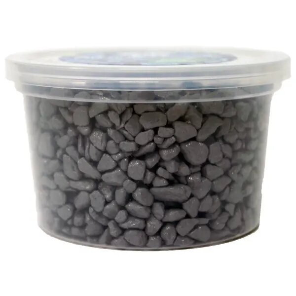 Грунт декоративный мелкий 2-4 мм 9x5.5 см серый