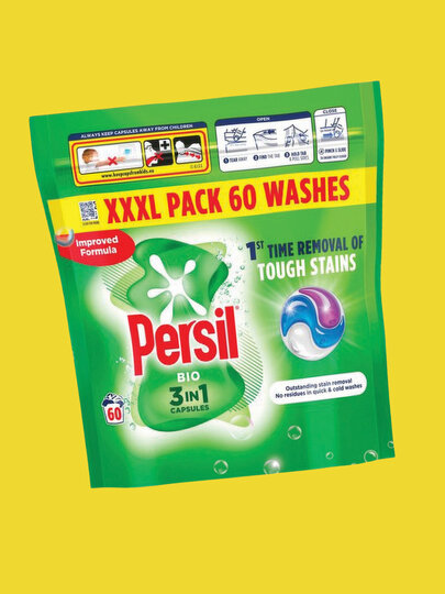 Капсулы для стирки "Persil", универсальные, антибактериальные, гипоаллергенные, 60 шт