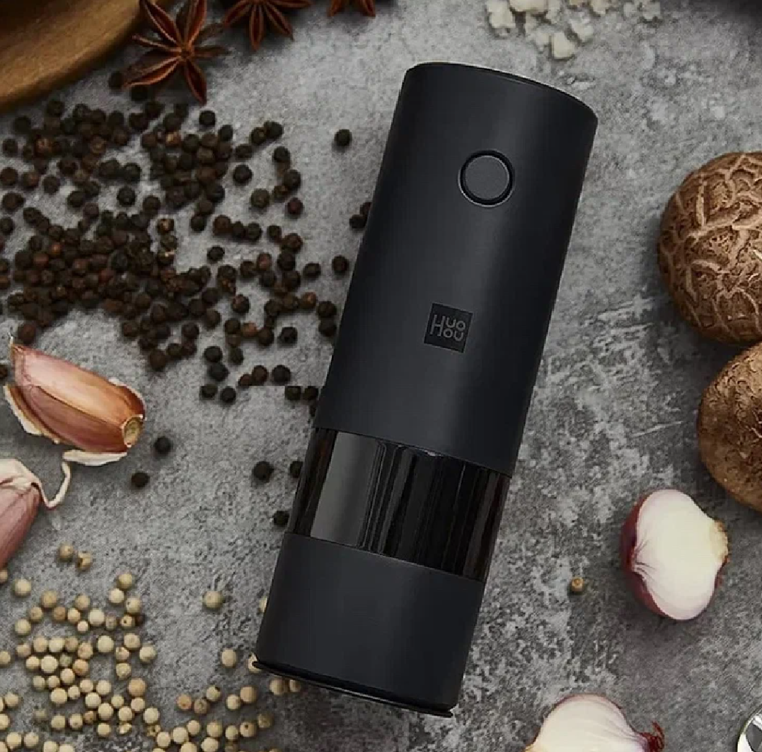 Электромельница для специй Huohou Electric Grinder Rechargeable, HU0200, черный