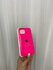 Чехол "ярко-розовый", для iPhone 15, силикон, матовый, противоударный