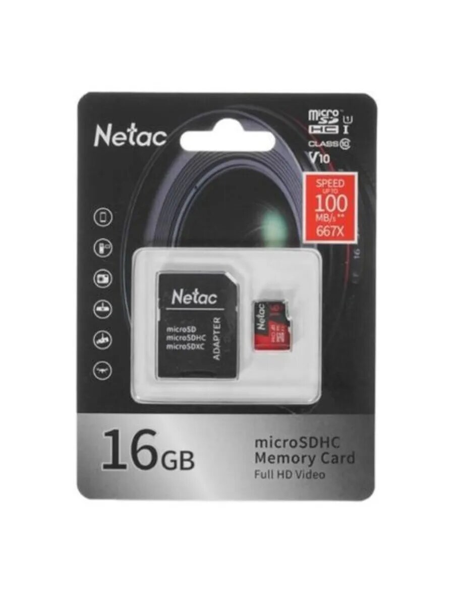 P500 Pro microSDHC 16 ГБ NT02P500PRO-016G-R UHS-I U1, A1