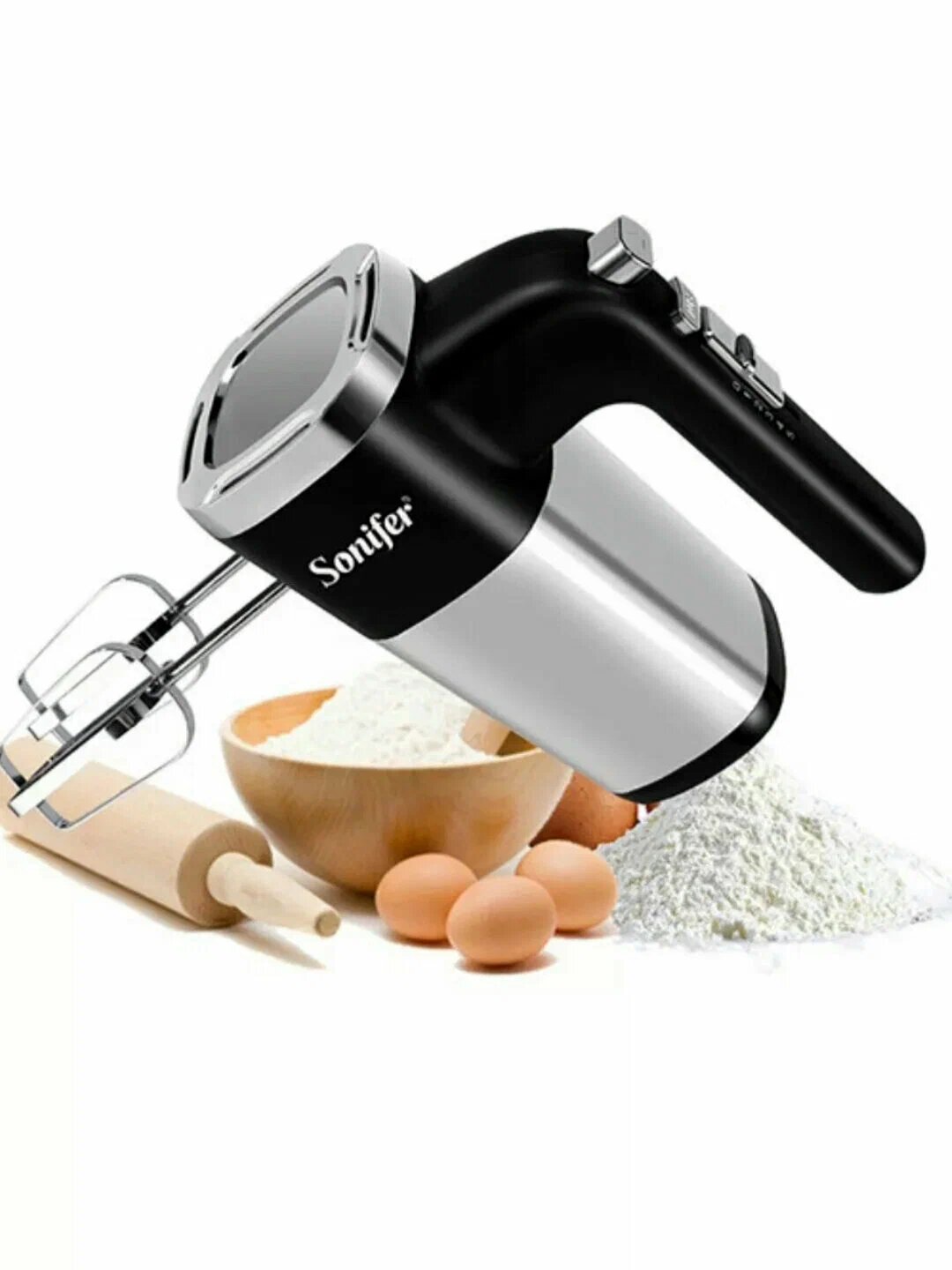 Миксер ручной Sonifer SF-7017, 5 скоростей, турбо-функция, мощность 500Вт