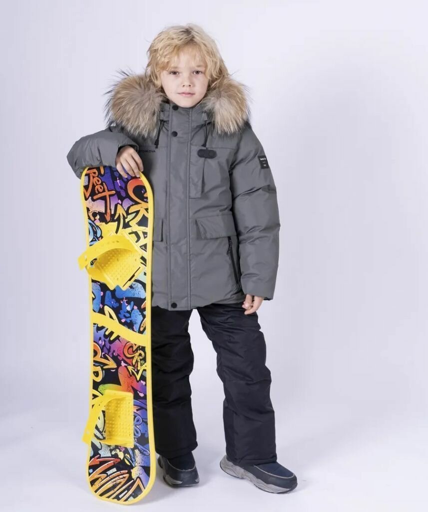 Комплект верхней одежды Botchkova размер 140  серый