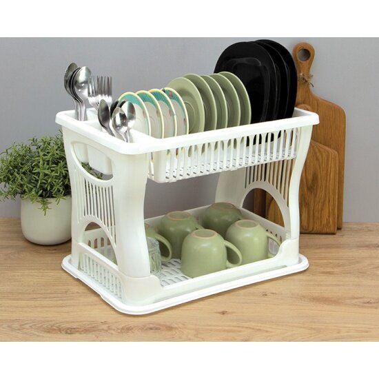 Сушилки Для Посуды Xiaomi Сушилка для посуды Idea 2-х ярусная М 1175 Белый