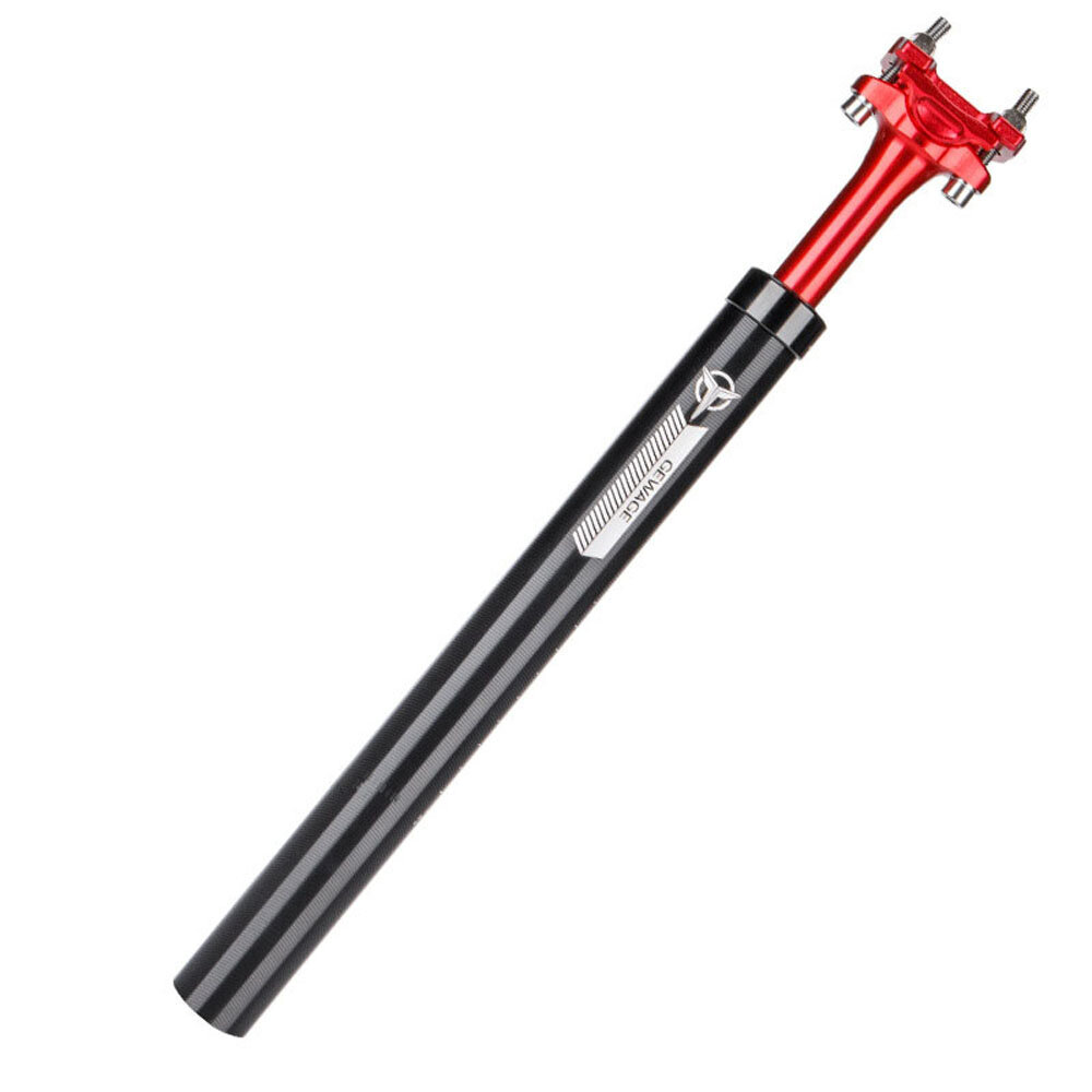 GEWAGE Bike Adjustable Seatpost Bicycle Shock Absorber Damper Post Aluminum Alloy Seat Post 27.2mm 30.9mm 31.6mm x 400mm Black Red для Mountain Bike Road Bike