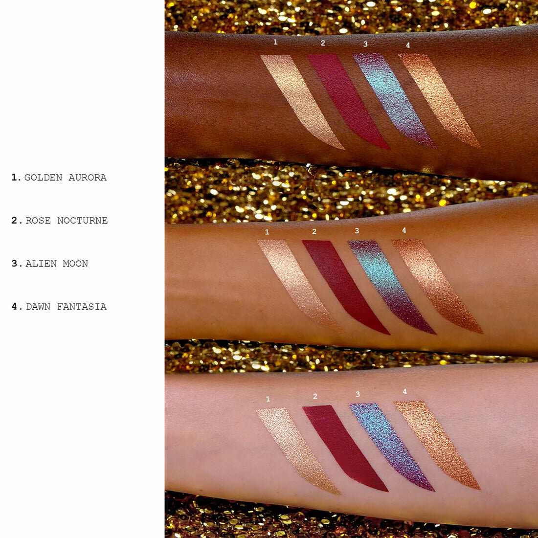 Pat Mcgrath Celestial Odyssey Luxe Quad (Deep Space Divinity) — лимитированная палетка теней (Без коробки) — фото 1