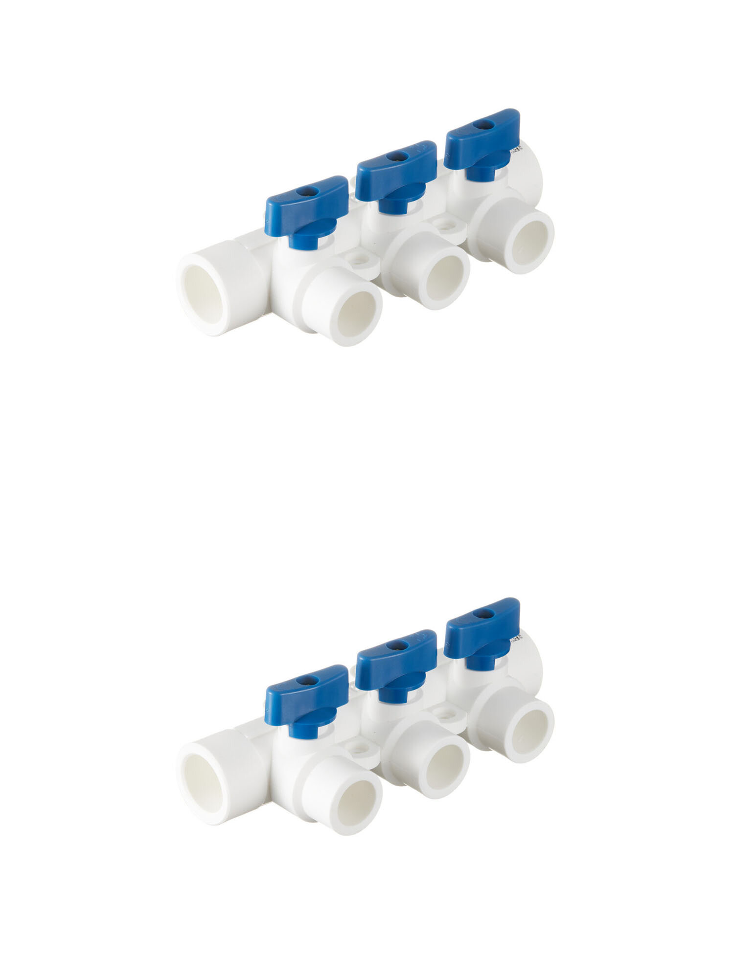 Коллектор полипропиленовый 25 мм х 3 выхода 20 мм (2 шт.)