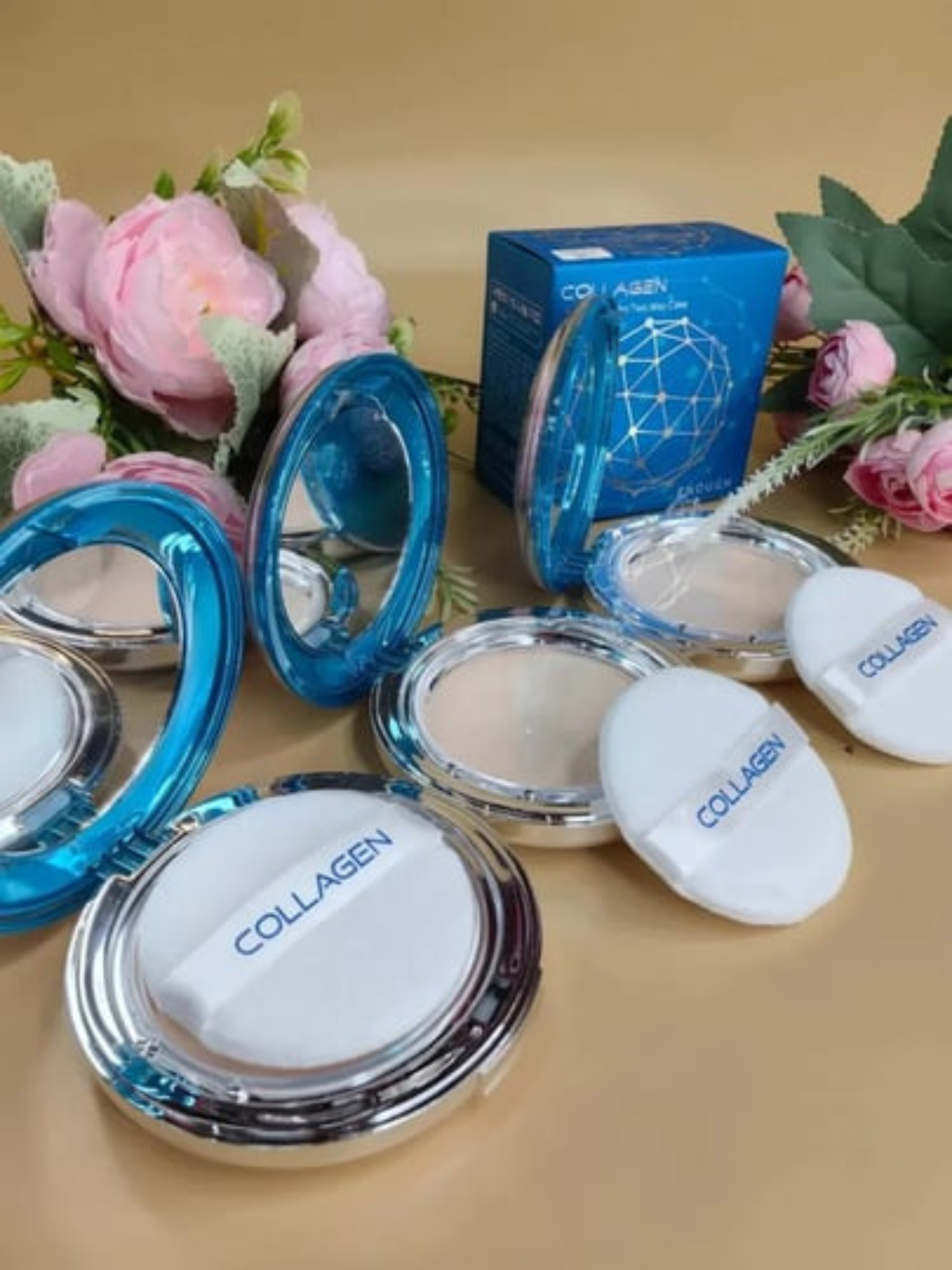 Увлажняющая компактная пудра двойного действия Очистите кожу лица и нанесите увлажняющий крем