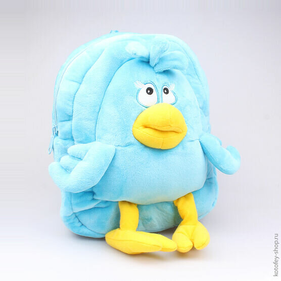Плюшевый рюкзак Птичка Голубой котофей 02003066-00 размер выс.27 см.