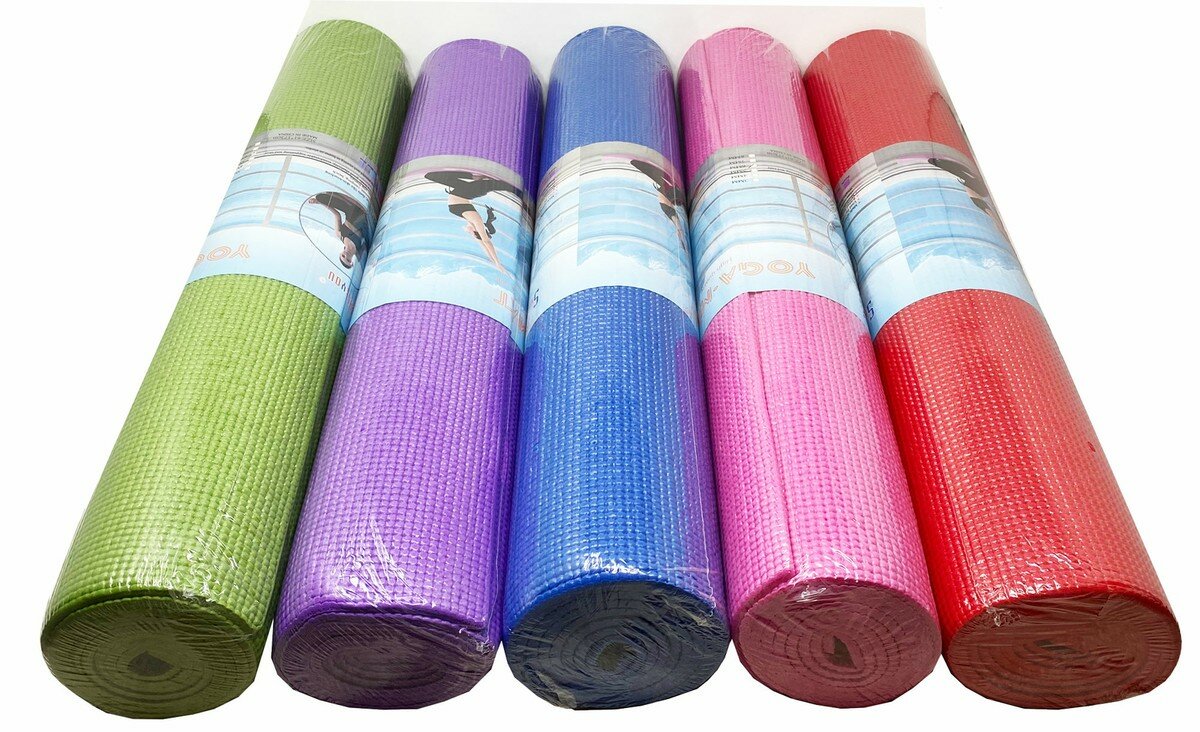 Коврик гимнастический, Йогамат ПВХ , 173см х 61см х 0.6см — фото 1