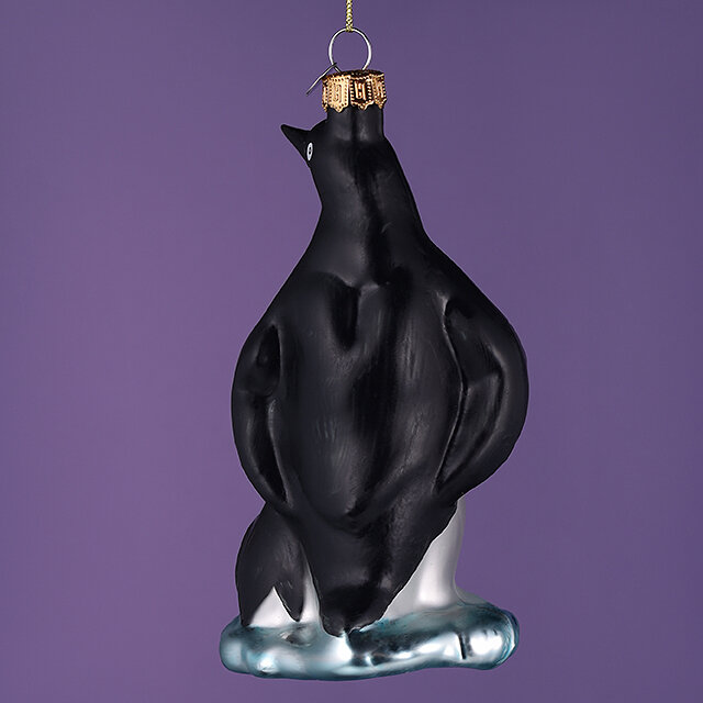 Елочная игрушка Пингвин с Малышом 14 см, стекло, подарочная коробка, Winter Deco, 4060469-wd — фото 1