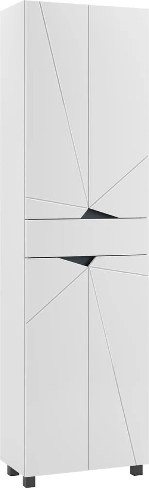 Шкаф-пенал для ванной Домино Vector DV6605PR 55 напольный 55 3 см белый