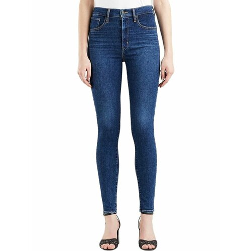 фото Джинсы скинни levi's women mile high super skinny jeans, размер 24/32, синий