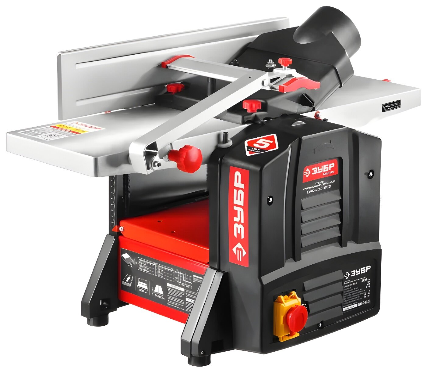 Станок фуговально-рейсмусовый ЗУБР СРФ-204-1500 1500Вт 9000об/мин 2 ножа блокировка пылеотвод