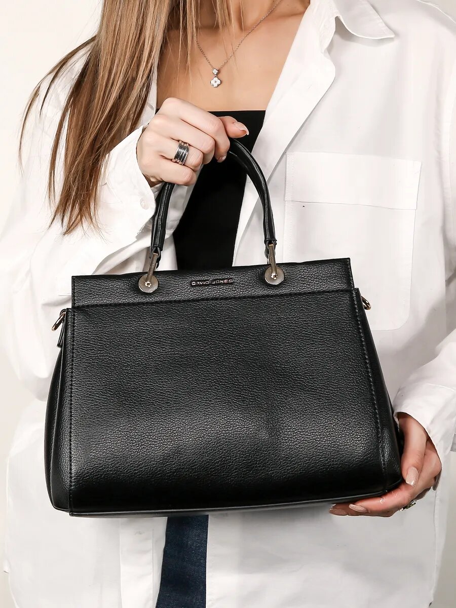 Сумка тоут DAVID JONES, черный — фото 1
