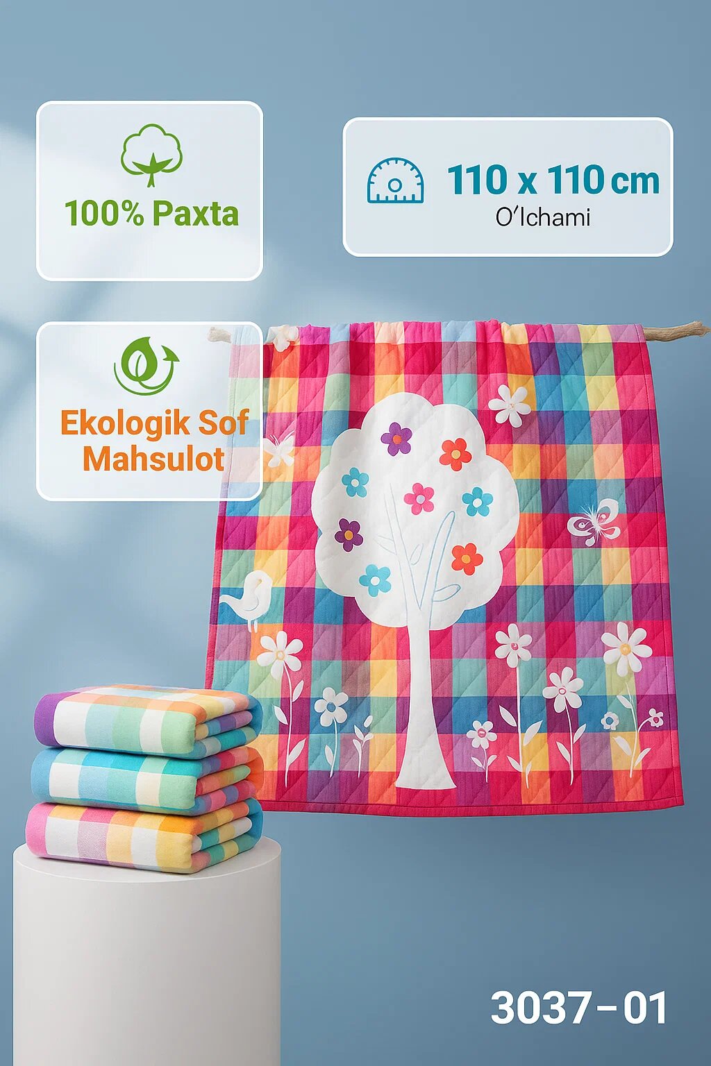 Одеяло детское, льняное, для новорожденных, плед, покрывало для детей