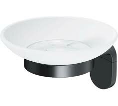 Стеклянная мыльница с держателем — фото 1