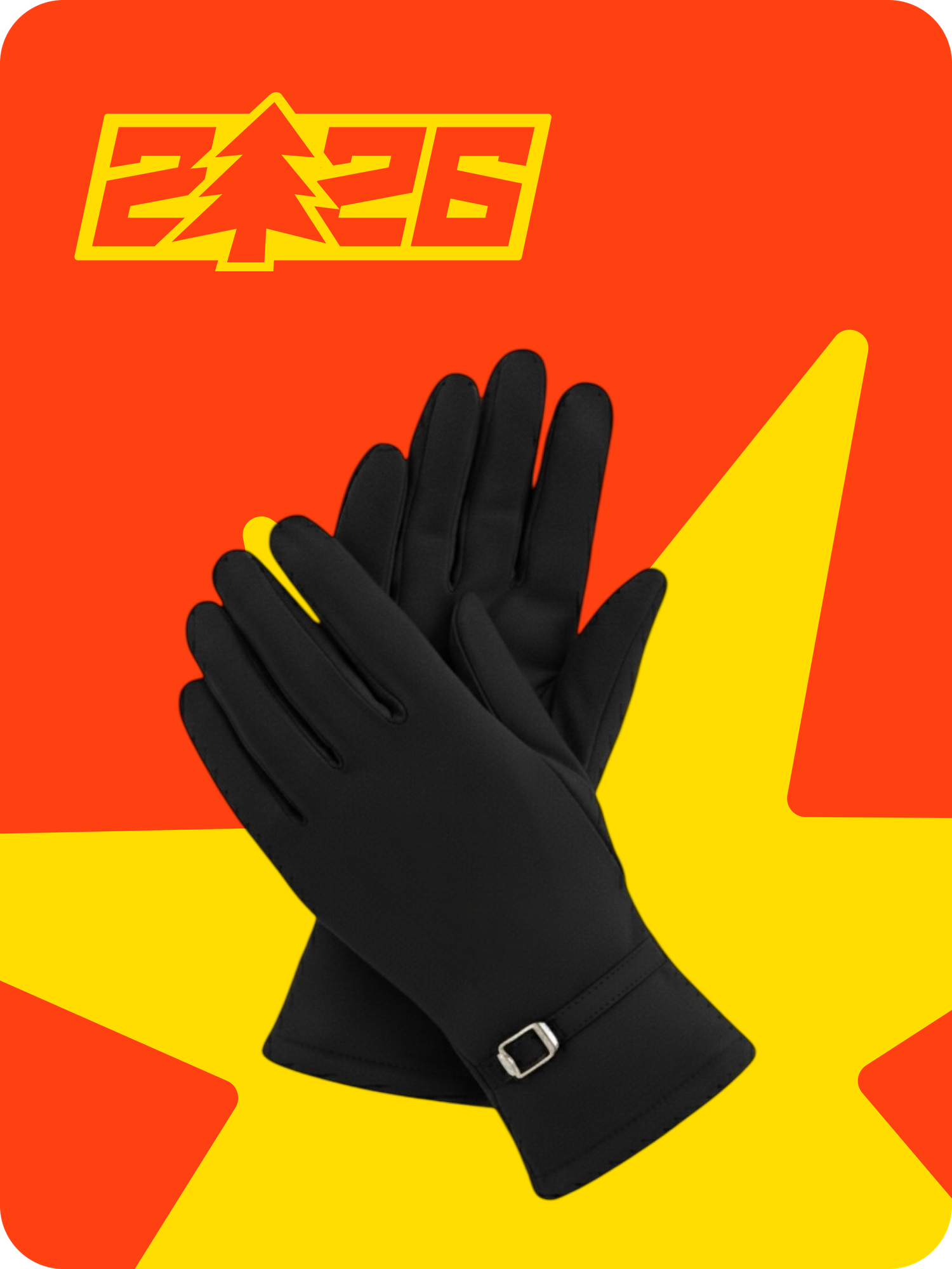 Перчатки  для женщин, размер 16.5, черный