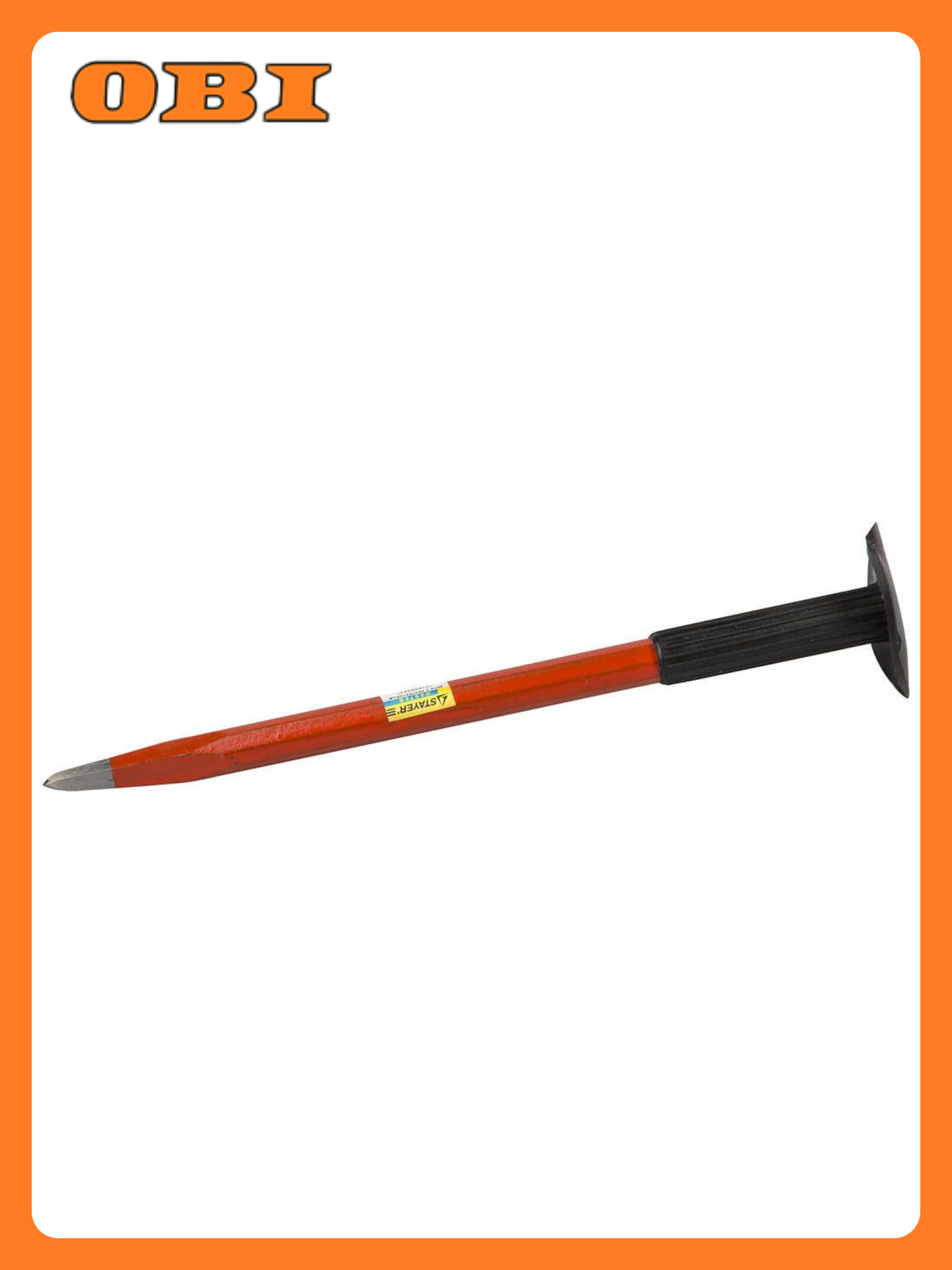 Зубило STAYER высокоуглеродистая сталь 300мм с протектором