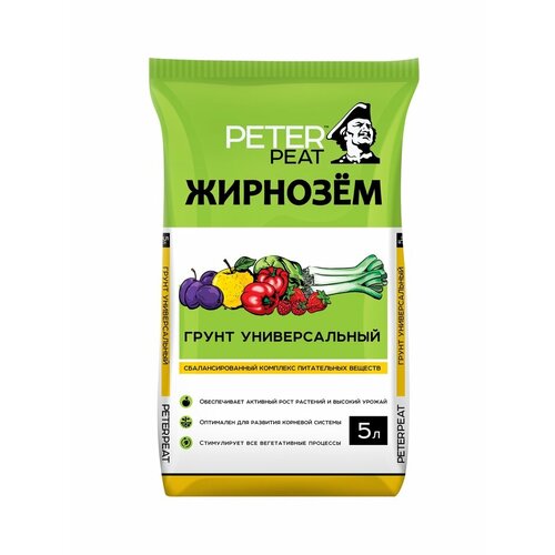 Грунт Универсальный PETER PEAT Жирнозем 5 л 10975038 339₽