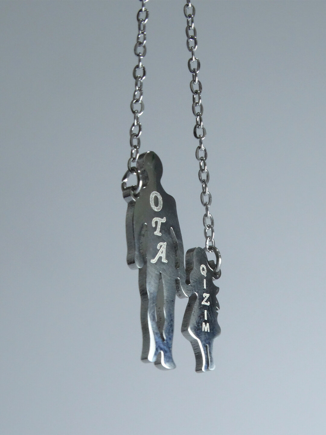 Цепь, 1 шт., длина 28 см, бесцветный, белый — фото 1